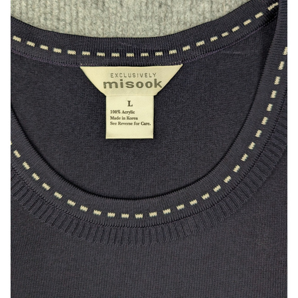 Exclusively Misook Top Womens Large Knit Timeless Layering Quiet Luxury Elegant - Picture 4 of 6